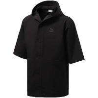 【自营】PUMA彪马男装运动服休闲梭织连帽短袖外套