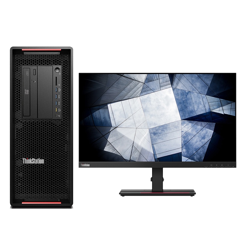 联想(ThinkStation)P720台式工作站(Xeon 3204*1 16GB 2TB P2200 5G显卡 DVD刻录 DOS 23.8液晶*2)