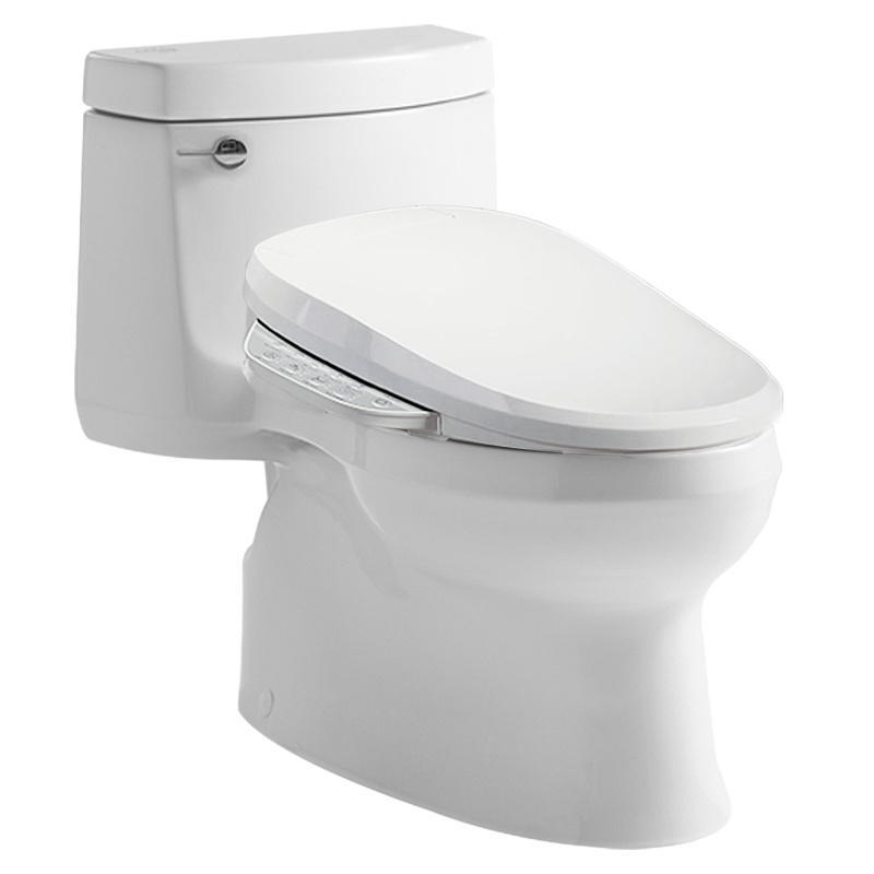 科勒智能马桶家用连体坐便器星玛龙五级旋风家用抽水马桶5697配智能马桶盖版18649