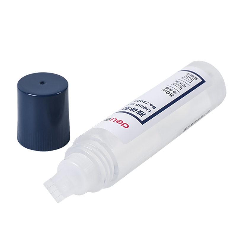 得力(deli) 7302S 50ml刷片胶头液体胶 高粘度可水洗透明胶水 涂胶均匀顺滑 单瓶装