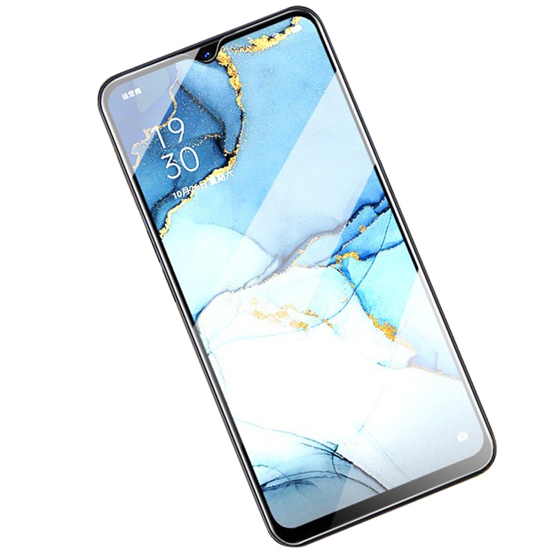 [买2送手机壳]轻万适用oppo reno3钢化膜非全屏高清透明防摔贴膜OPPO手机保护膜全玻璃