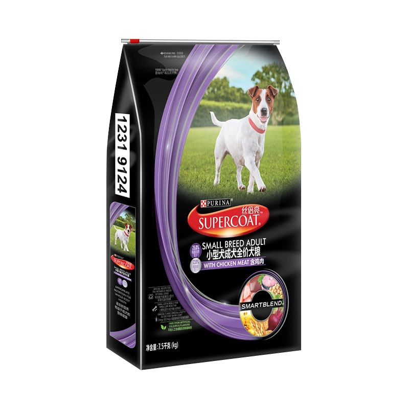 丝倍亮(supercoat)小型犬成犬全价犬粮7.5kg狗粮15斤