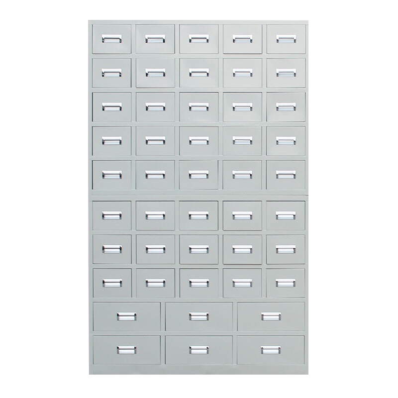 [一鹏]中草药柜46斗灰白色储物柜医药柜钢制加厚中医柜存储柜