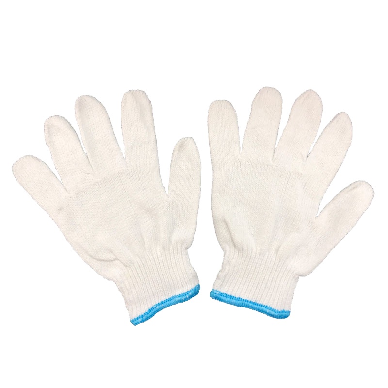 冰禹 SNll-106 劳保手套 棉纱棉线 尼龙耐磨 防护线手套 防滑加厚耐用 毛纺棉特一级600克 12双装