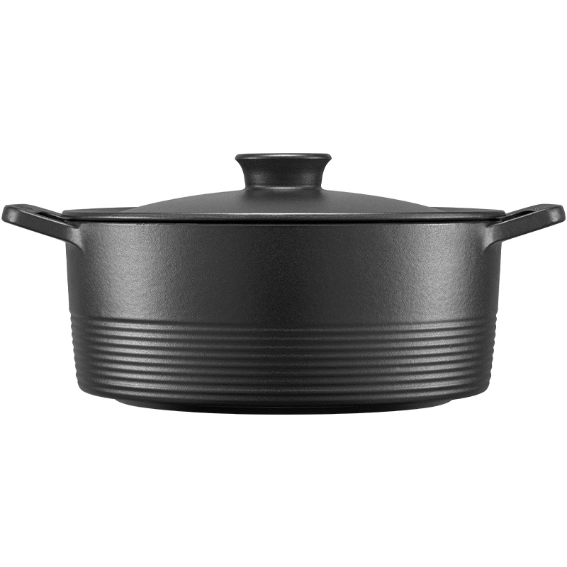 德国双立人Dragon龙铸铁锅26cm饭釜锅黑珐琅焖烧炖煮家用餐厅厨房