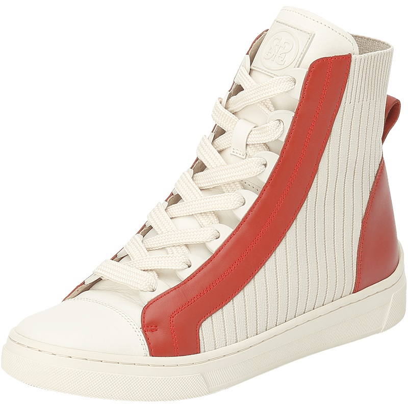 思加图2019秋季新款简约平底休闲飞织帮面女短靴9AY27CD9