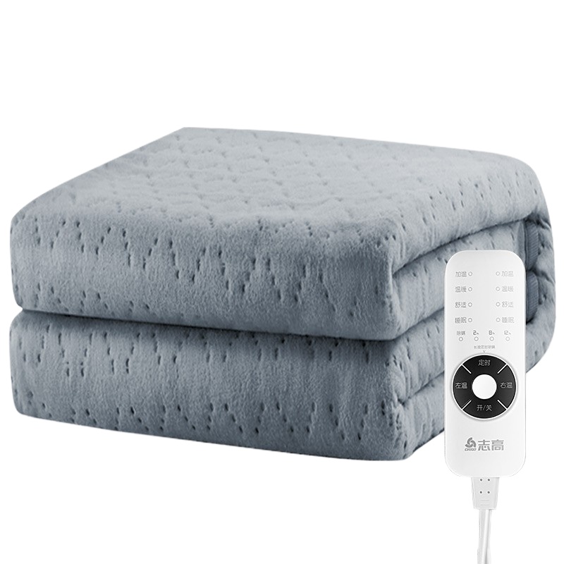 志高(CHIGO)电热床垫毯子单人单控调温除螨温控安全电热毯 防潮除螨4档调温定时断电180*120