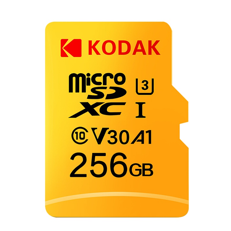 柯达(Kodak)TF卡256GB (MicroSD)内存卡U3 A1 V30 4K高清行车记录仪监控存储卡256G