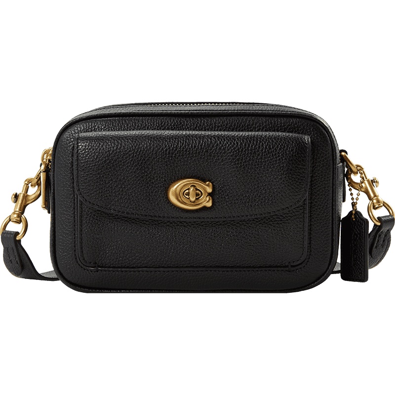 COACH/蔻驰女包 WILLOW相机包 老花纯色 椭圆扣C扣 单肩斜挎包 奢侈品包包