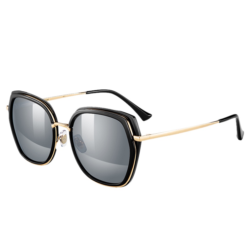 海伦凯勒新款圆脸大框偏光太阳镜女摩登优雅高清偏光墨镜H8726