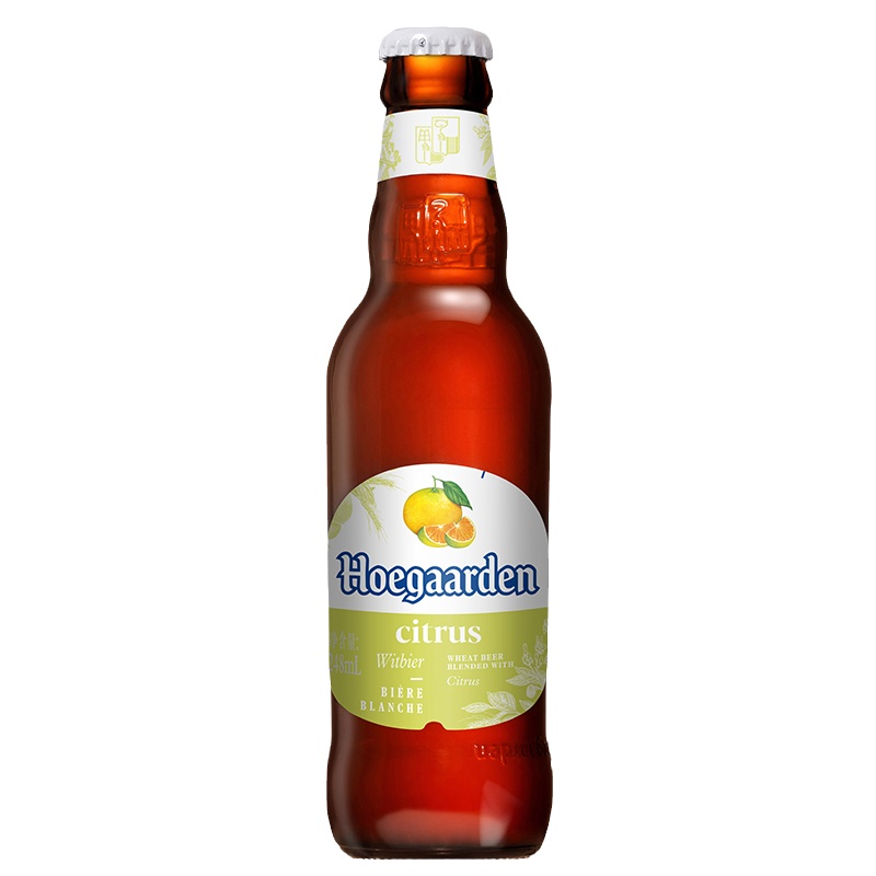 Hoegaarden福佳琥珀橘啤酒精酿果啤248ml*24瓶整箱装