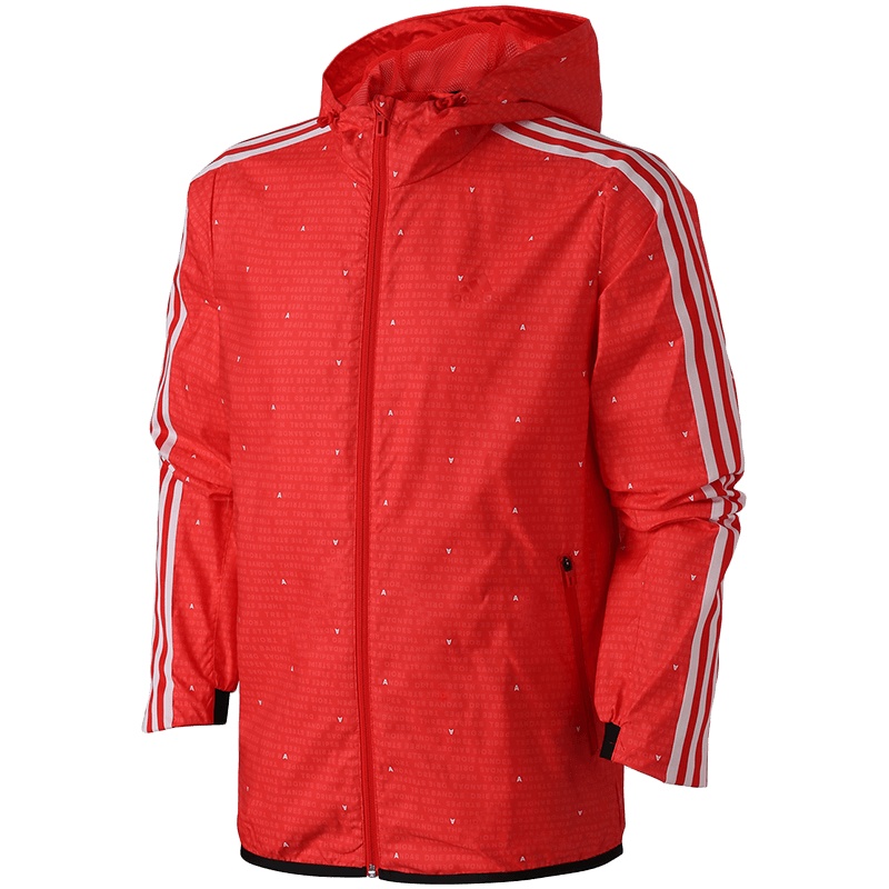 adidas男服外套夹克连帽休闲运动服DW4616