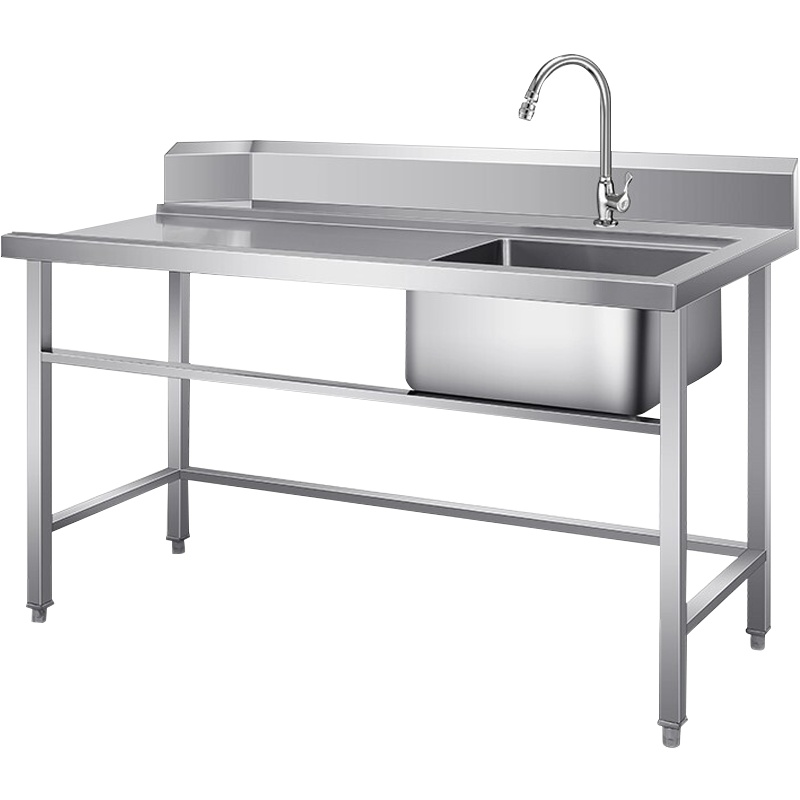 德玛仕(DEMASHI)单星污碟台(右盆) 1200x700x800+150 304不锈钢