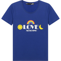 LOVE MOSCHINO 女士棉质圆领短袖T恤W4H19 07 E1951