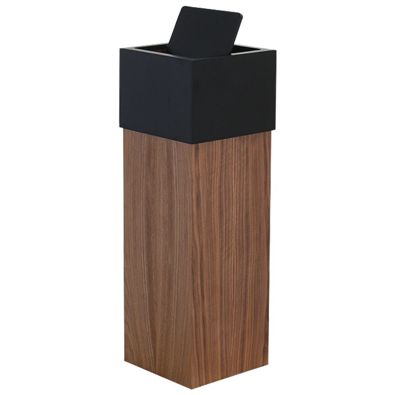 三圣 木质垃圾桶大号家用垃圾桶民宿酒店纸篓果皮箱垃圾桶