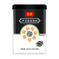 庄民核桃芝麻粉180g/罐 五谷养生营养代餐粉 杂粮粥 可搭配麦片佐丹力159膳食纤维 独立小包装