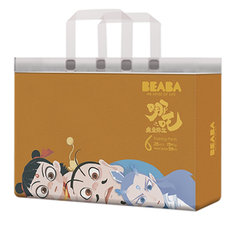 [详情抢大额券]BEABA哪吒联名IP款拉拉裤XXL码35片超薄透气干爽四季通用款