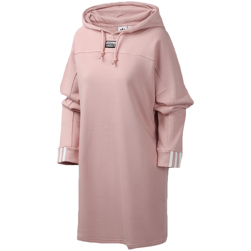 adidas阿迪达斯三叶草女装运动服休闲连衣裙卫衣ED7448