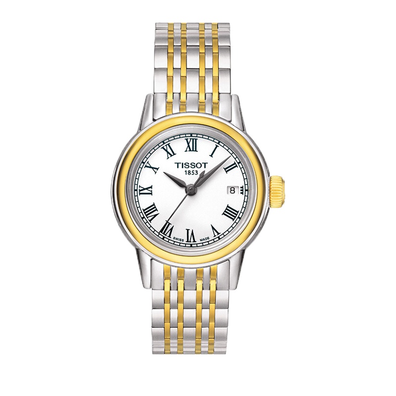天梭(TISSOT)手表 卡森系列石英休闲复古女表