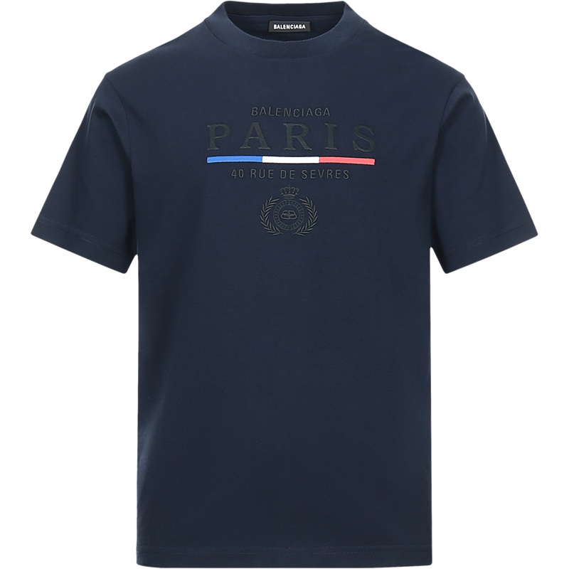 BALENCIAGA 巴黎世家 男士棉质圆领短袖T恤 594579 TGV48