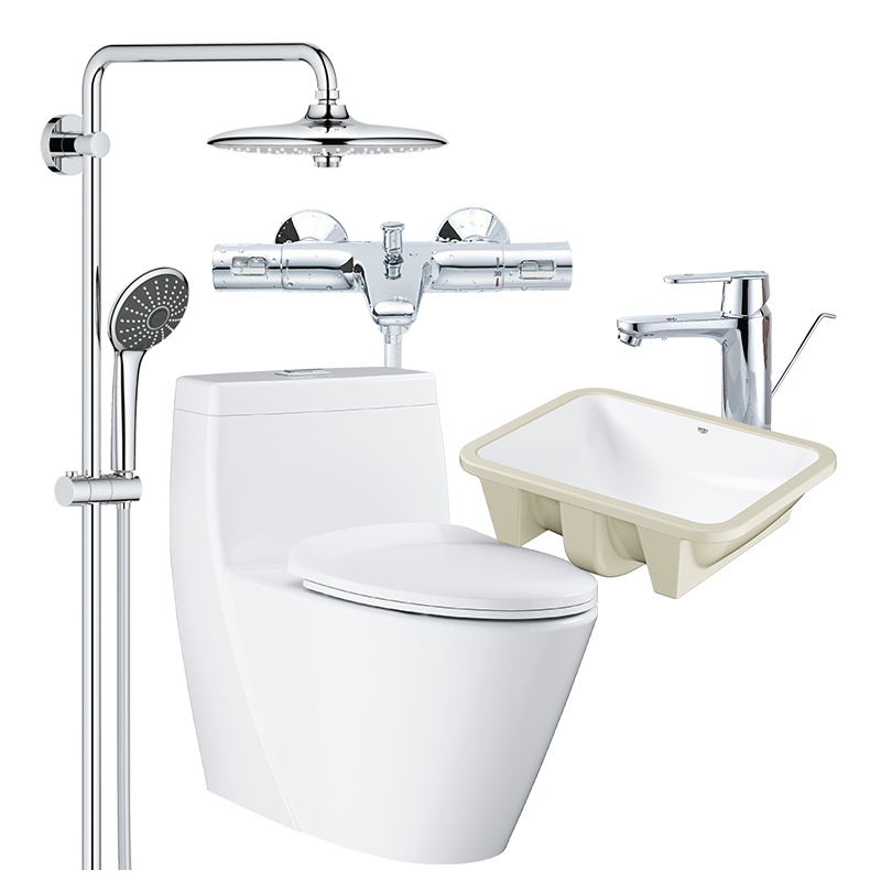 德国-高仪(GROHE)卫生间浴室大套装淋浴花洒马桶台盆龙头配马桶组合