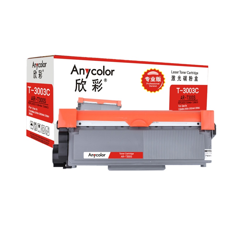 欣彩T-3003C硒鼓(墨粉)专业版黑色单支装(适用东芝300D 302DNF 301DN)打印页数:2600