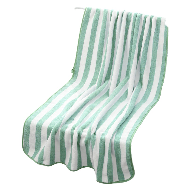 艾洛苏 超细纤维珊瑚绒浴巾毛巾柔软吸水套巾简约大方