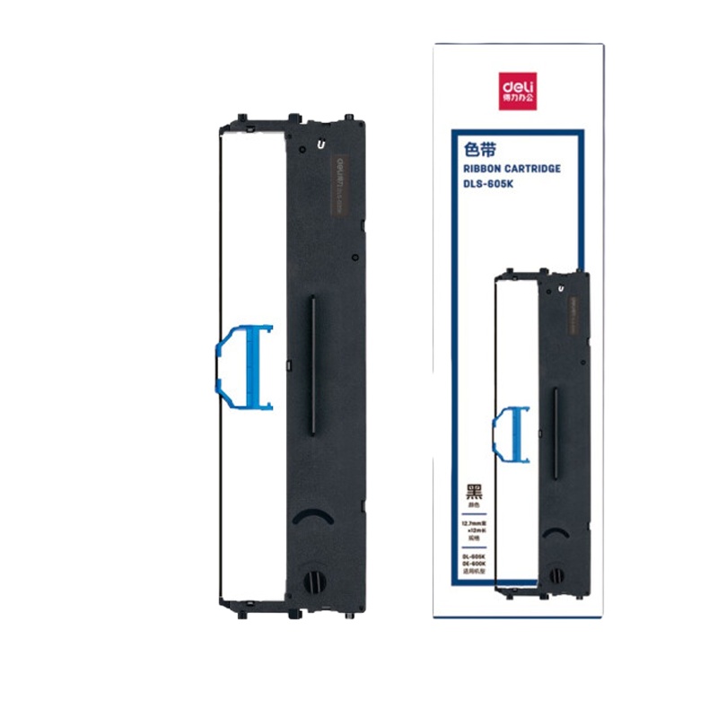 得力(deli)DLS-605K 针式打印机色带(适用DL-605K、DE-600K) 单支装