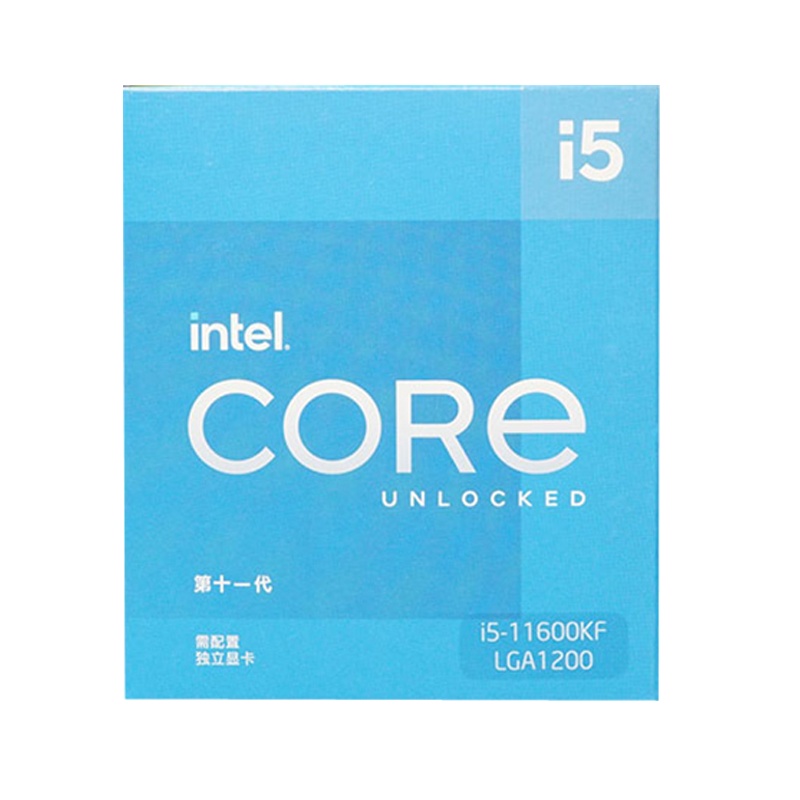 英特尔 Intel i5-11600KF 6核12线程 盒装CPU处理器