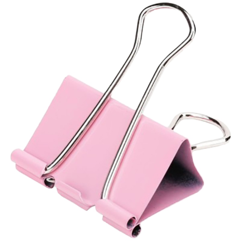 宝克 BC1320 长尾夹/彩色金属票夹/燕尾夹/ 资料夹子 32mm 24只/盒