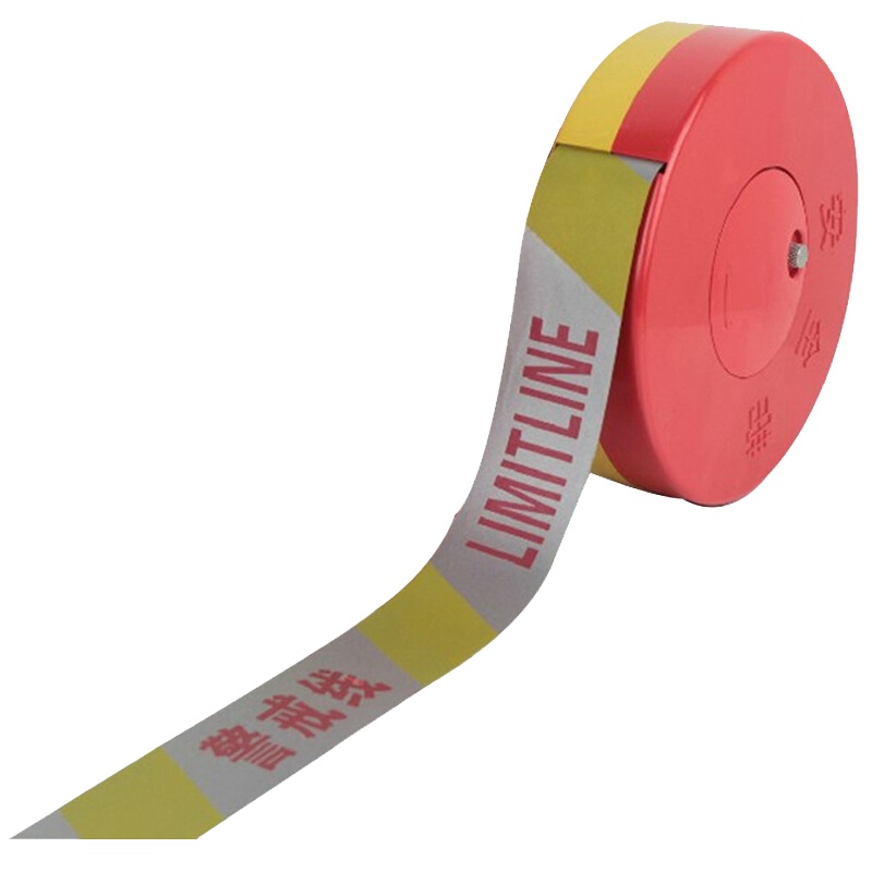 海斯迪克 HKLZ4 隔离带警戒线 盘式警戒带交通工程警告分隔带 伸缩警示安全带 反光隔离带50米 警戒线