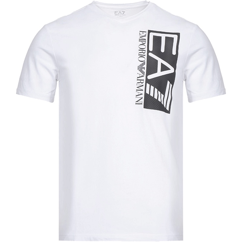 EMPORIO ARMANI EA7 阿玛尼 男士LOGO图案棉质短袖T恤 3GPT57 PJ03Z