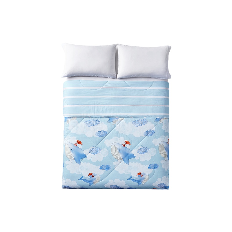 网易严选清爽一夏银离子抑菌填充有效抑菌防螨儿童夏凉被适用儿童床尺寸薄被