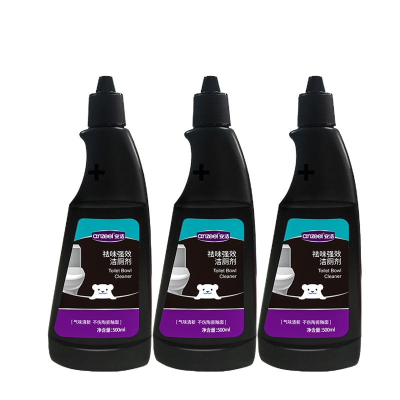 安洁祛味强效洁厕液500ml*3瓶