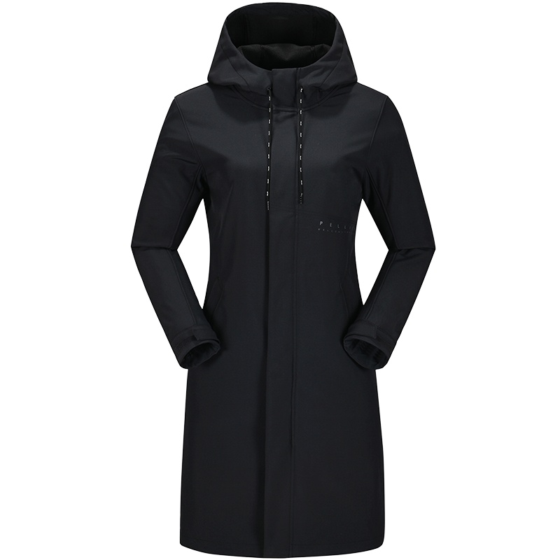 伯希和户外软壳衣中长款男女秋冬冲锋衣防风防雨保暖抓绒运动外套