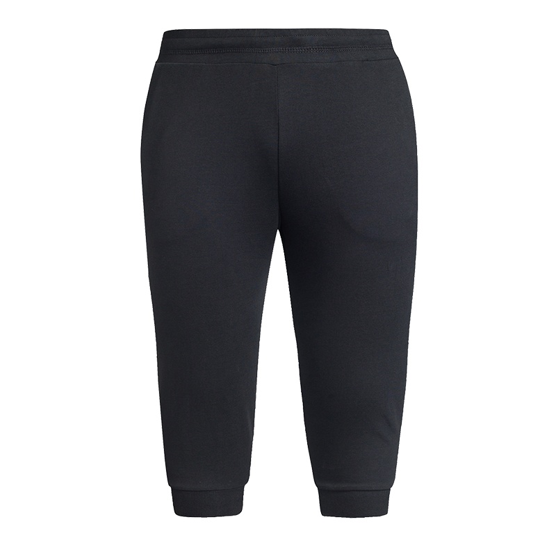 特步运动裤男针织单裤运动短裤男夏季薄款七分裤中裤柔软轻薄透气