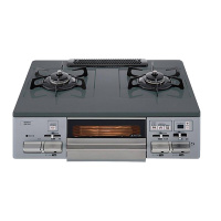 日本原装进口能率NORITZ台式两2眼头烤箱燃气灶右强火 NW61QVR-LPG液化气