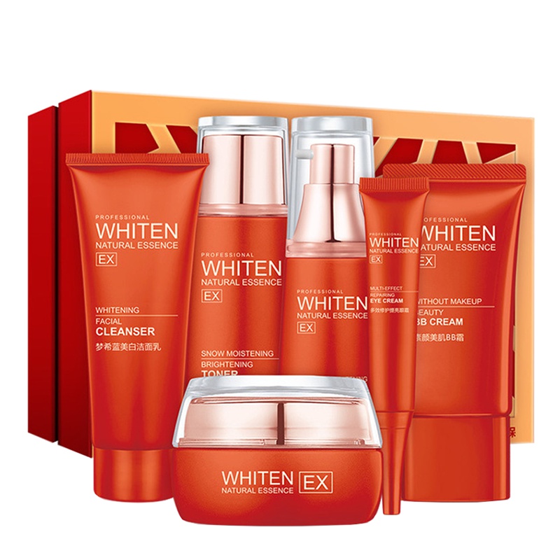 梦希蓝美白淡斑六件套保湿滋润润泽护肤品套装