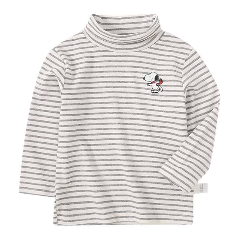 史努比SNOOPY童装儿童t恤男女童长袖打底衫宝宝套头上衣秋装婴儿外出服