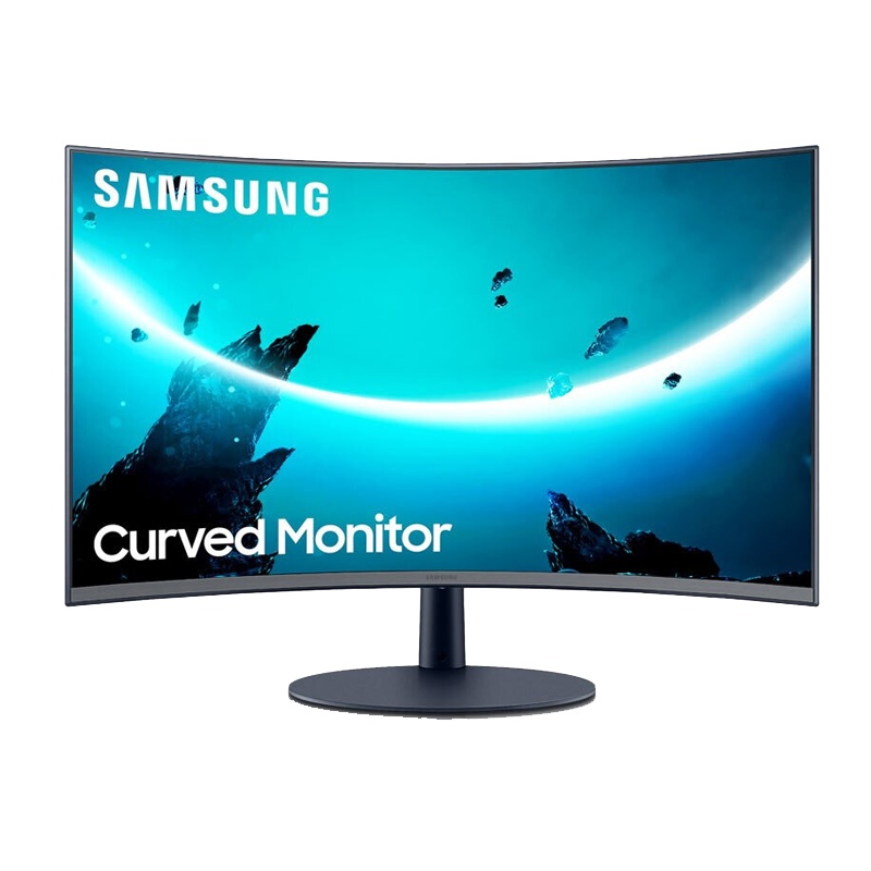 三星(SAMSUNG)C24T550FDC 24英寸 75Hz刷新率 FreeSync技术 TUV爱眼低蓝光不闪 曲面液晶显示器