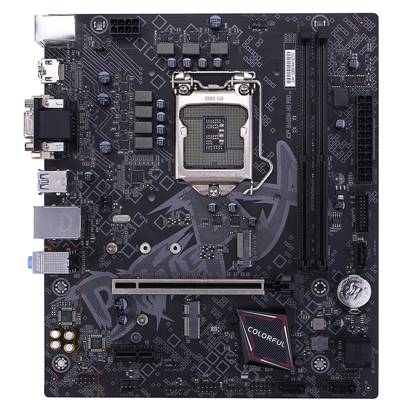 七彩虹BATTLE AX B460M-HD PRO V20主板+i7-10700+华硕240 飞龙水冷散热器