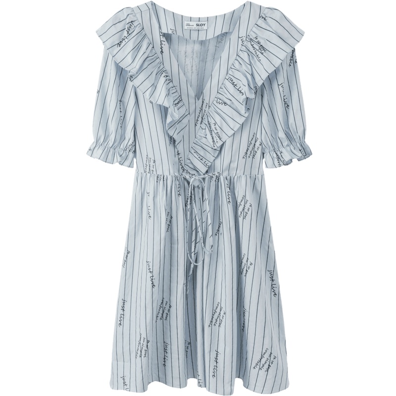 OtherMix氧气少女连衣裙2021年夏季新款荷叶边印花气质公主裙子女