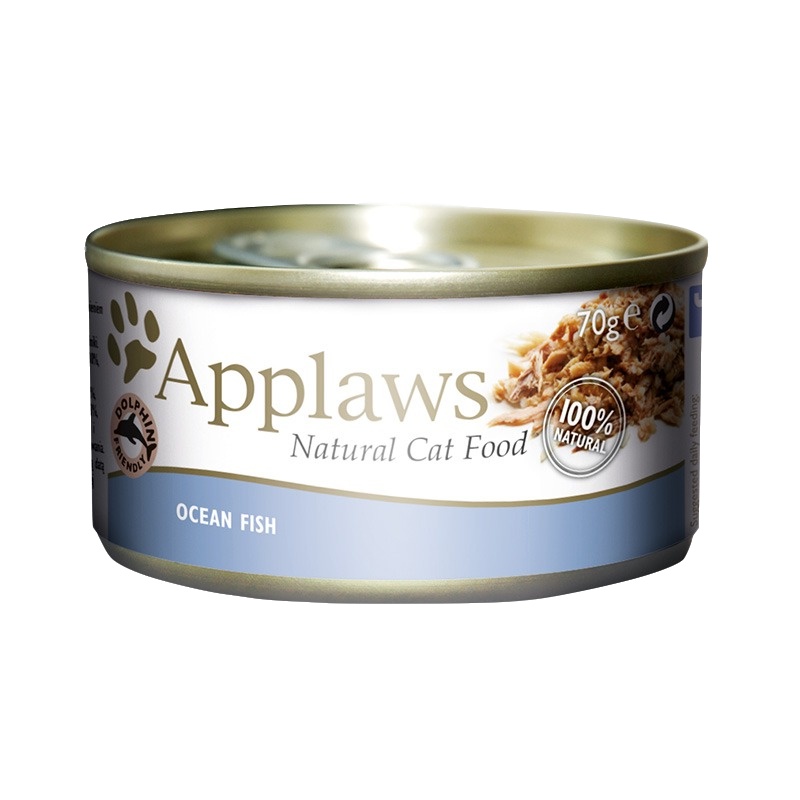 爱普士猫罐头 英国Applaws 成猫用海洋鱼口味猫咪营养湿粮零食罐头70g