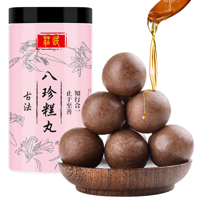 庄民 八珍糕丸 2罐装八珍糕粉 共216g 山药薏米芡实茯苓粉淮山 营养代餐蜜丸 八珍粉早餐配方八珍糕丸