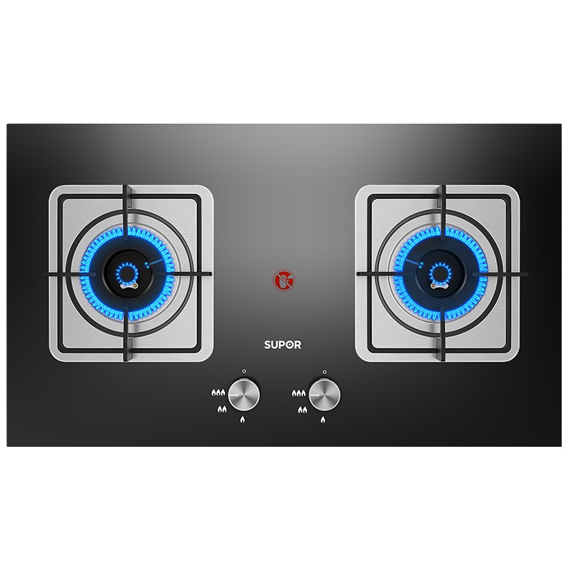 苏泊尔(SUPOR)JZY-P20燃气灶液化气煤气灶秒速点火双眼灶台式嵌入式灶具火力钢化玻璃高能猛火(液化气)