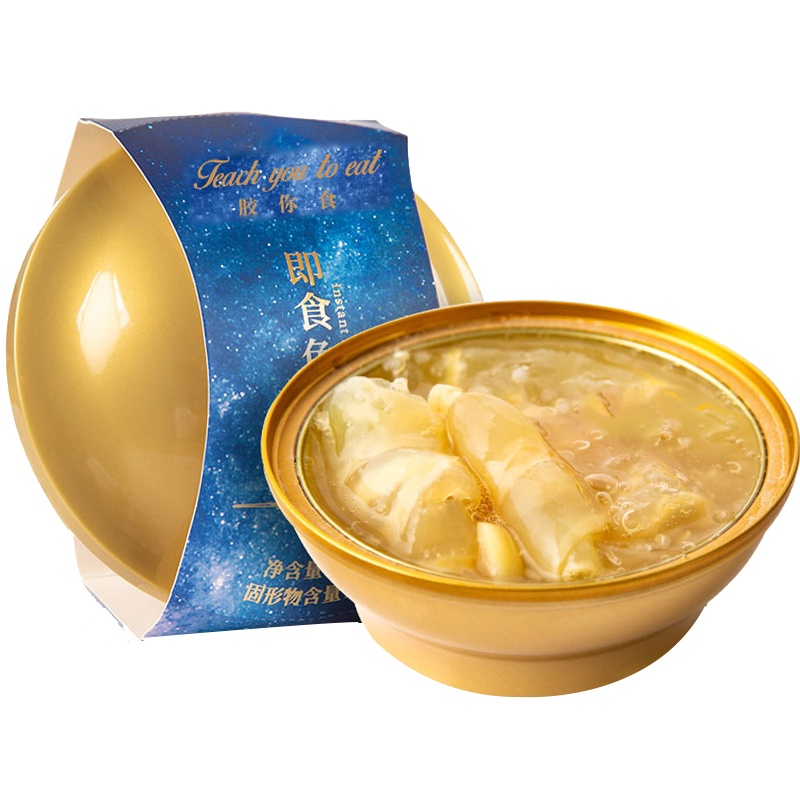 聚修堂即食花胶鱼胶碗装150克/罐藜麦干货正品椰奶冻免鲜炖胶原蛋白滋补