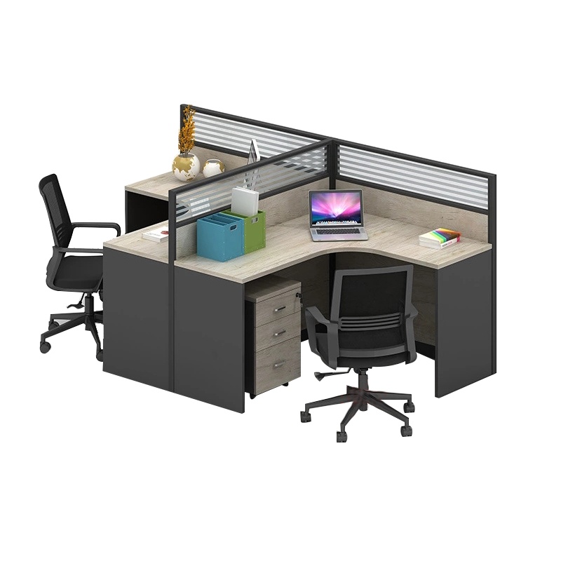 全简职员办公桌办公室职员桌屏风办公桌员工桌电脑桌T字形二人位