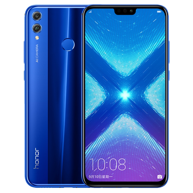 荣耀(honor) 8X 6GB+128GB 魅海蓝 移动联通电信4G 双卡双待 91%屏占比 2000万AI双摄全面屏手机