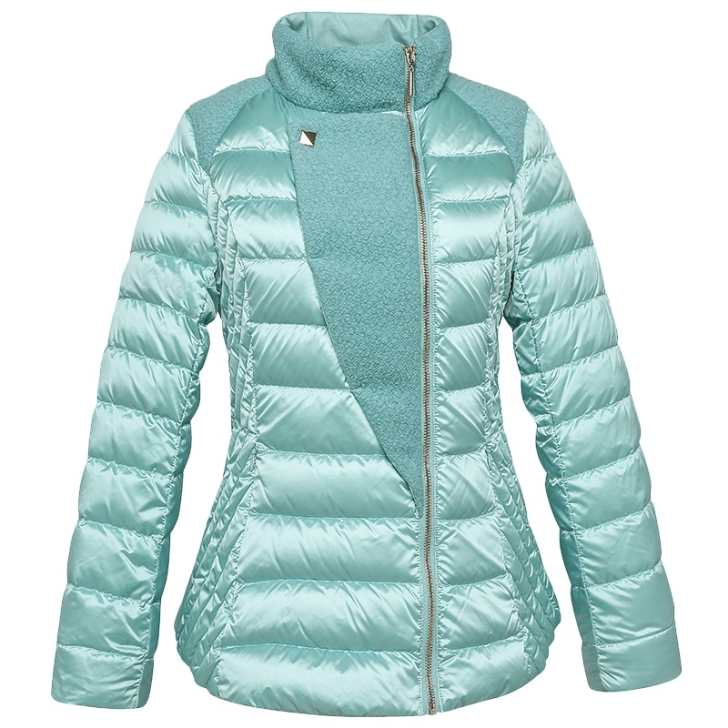 ERAL/艾莱依冬装修身口袋拼接立领羽绒服女2030D