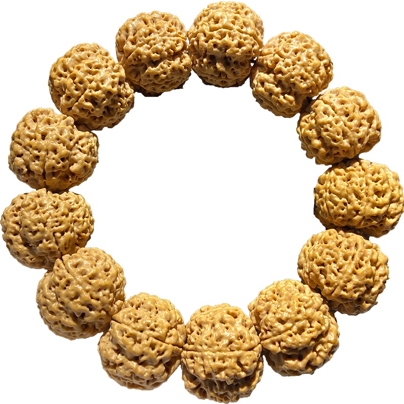 梵心阁 金刚菩提子 蜂王22-24mm 原籽手串 尼泊尔大金刚 男女款 文玩佛珠手链 五瓣蜂王爆肉22-24mm